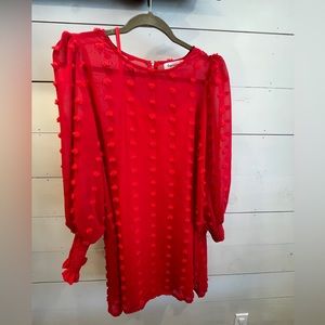 Sweetheart Red Flowy Mini Dress perfect for Valentines